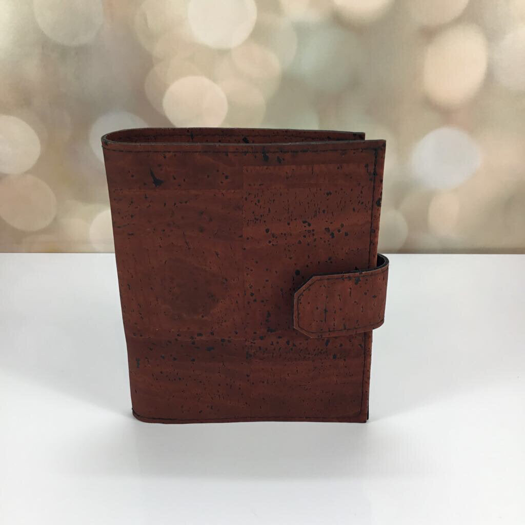 Cork Passport Wallet - Brick/Natural