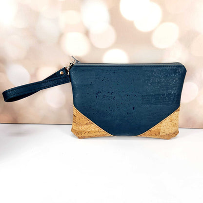 Wristlet Clutch - Teal with Scorched accent