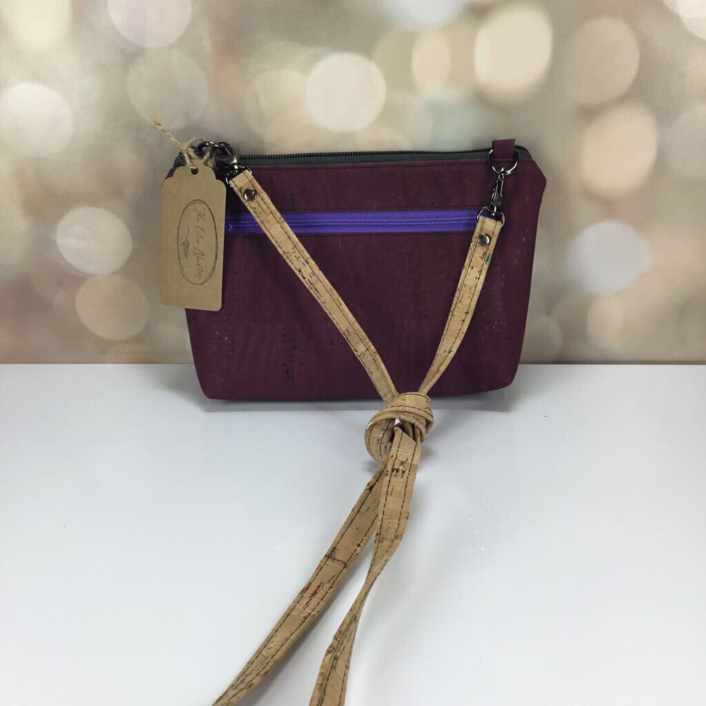 Paradigm Crossbody - Purple with Natural rainbow flakes