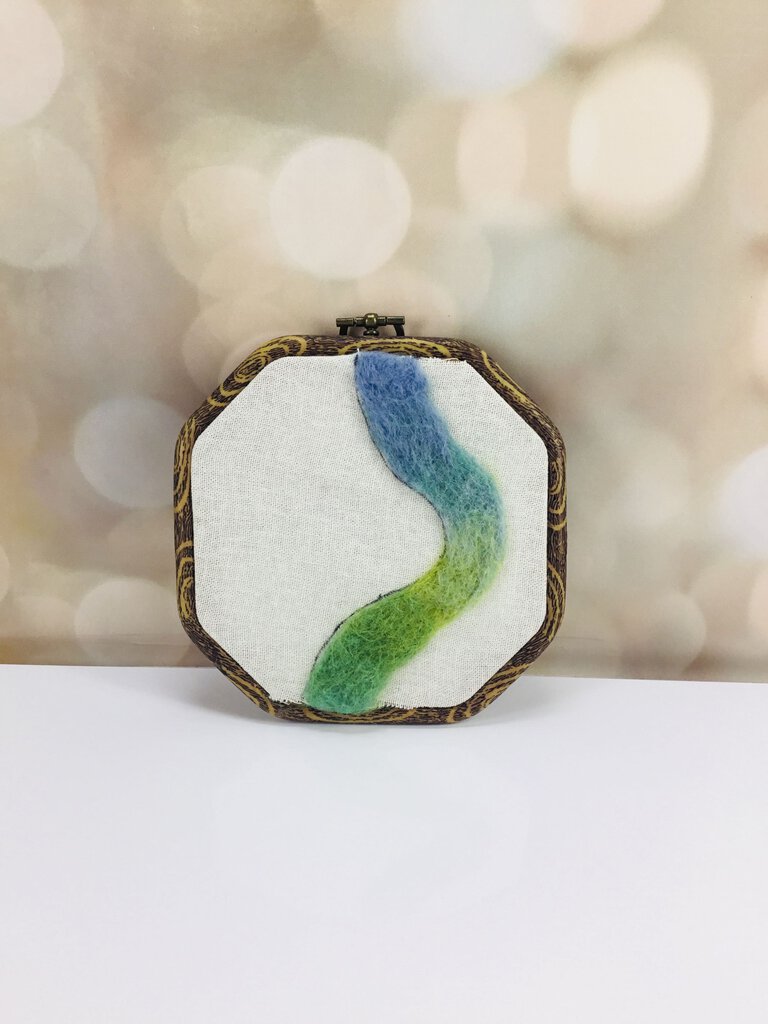 Wool Painting Nature Swirl