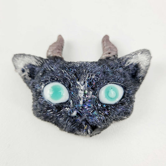 Kitty w/ Horns Magnet