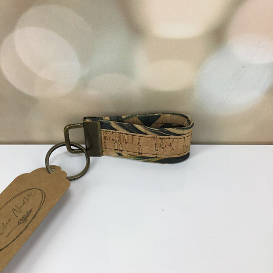 Pocket Key Fob - leaves with natural