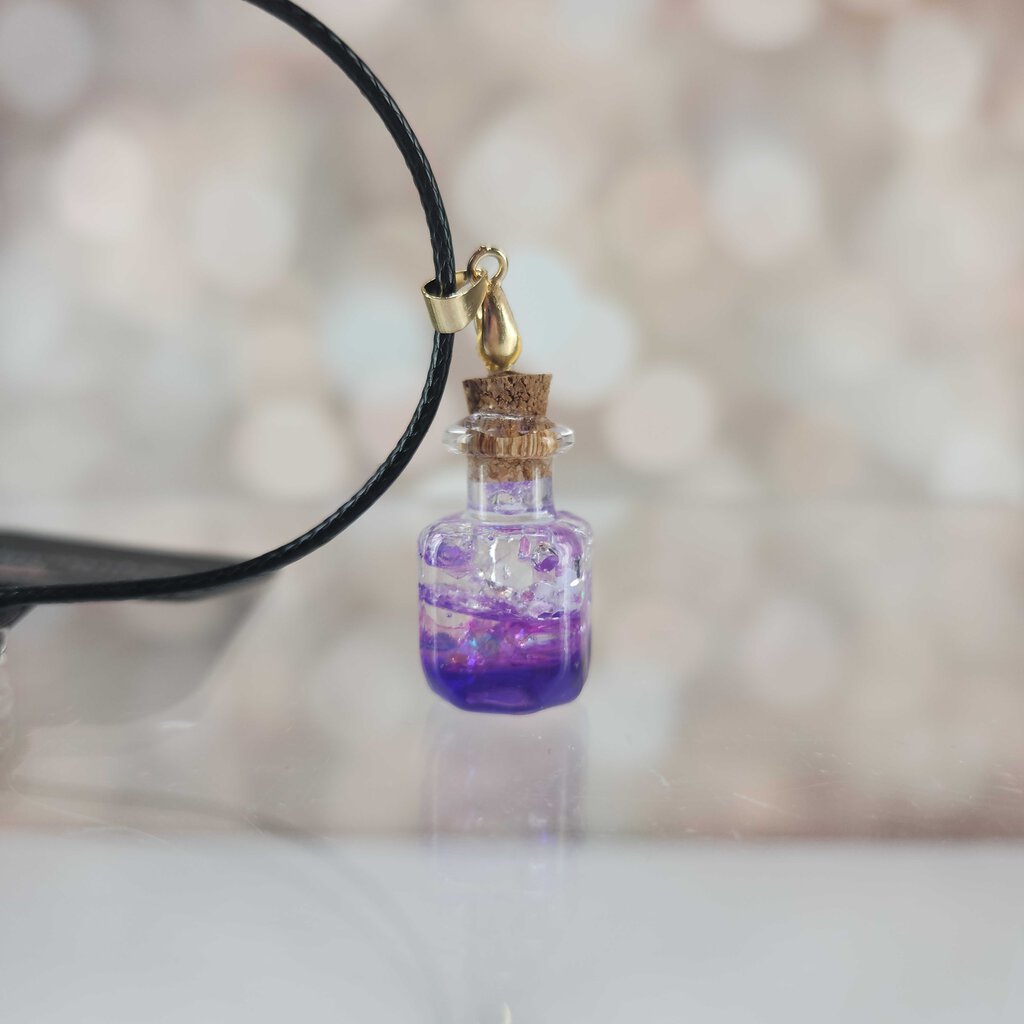 Glass vial necklace