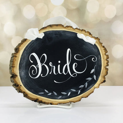 CUSTOM BRIDE CHAIR SIGN, WEDDING PHOTO PROP