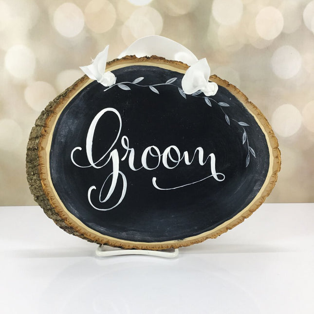 CUSTOM GROOM CHAIR SIGN, WEDDING PHOTO PROP