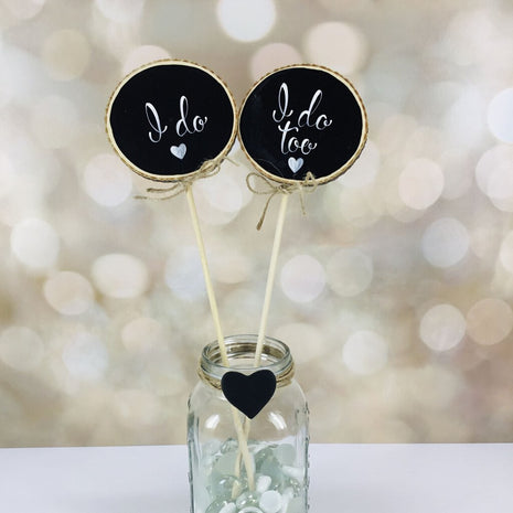I DO WEDDING CENTERPIECE, PHOTO PROP