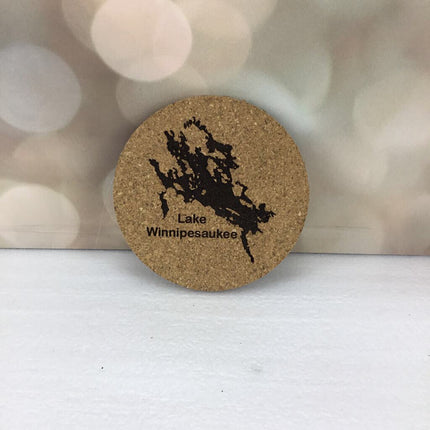 WNNI 4" Round Cork Coaster