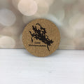 WNNI 4" Round Cork Coaster