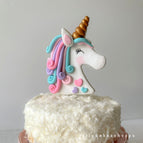 white with pastel rainbow mane