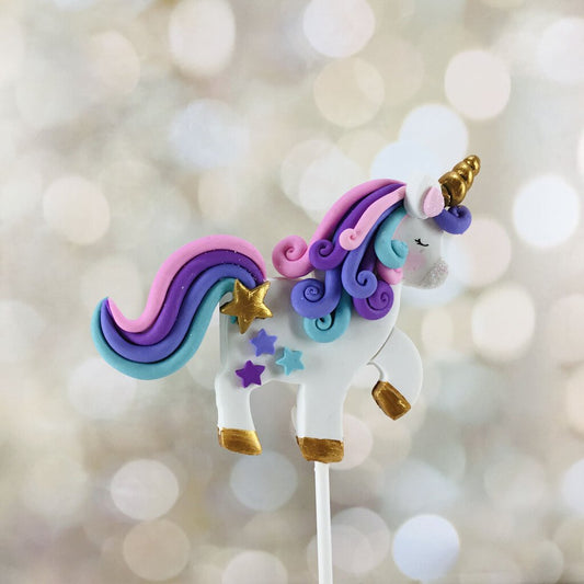 star unicorn cake topper