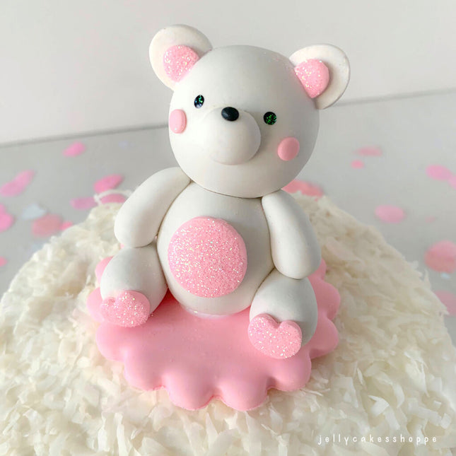 BABY BEAR CAKE TOPPER FOR GIRL