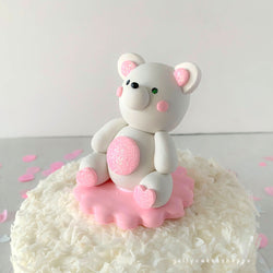 BABY BEAR CAKE TOPPER FOR GIRL - view 2