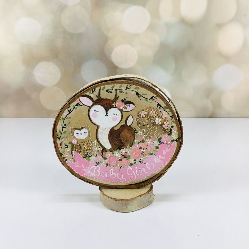 WOODLAND CAKE TOPPER FOR GIRL