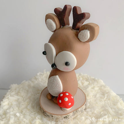 WOODLAND DEER BOY CAKE TOPPER