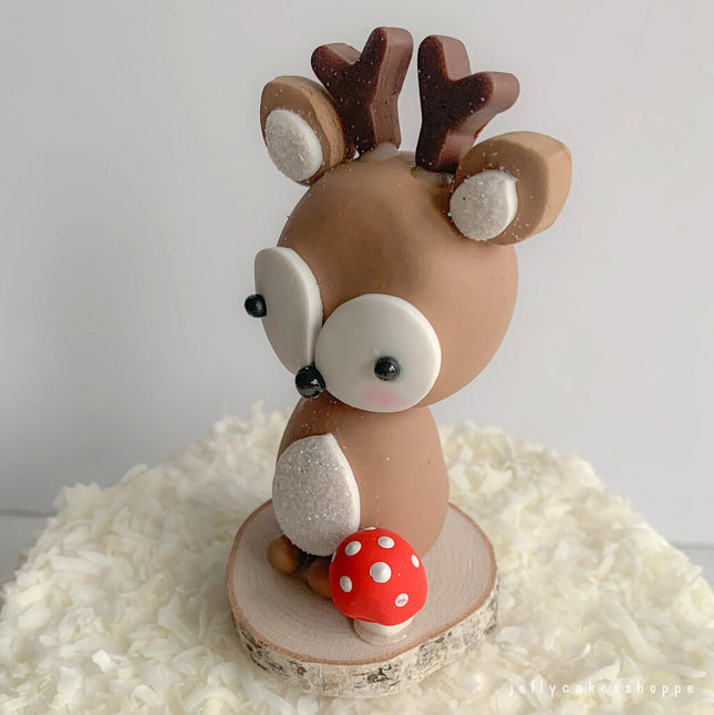 WOODLAND DEER BOY CAKE TOPPER