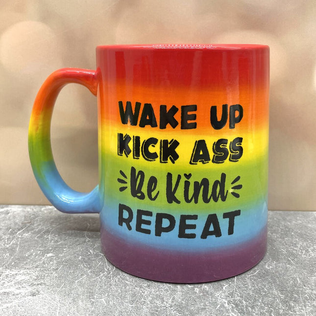 Rainbow Mug Wake Up