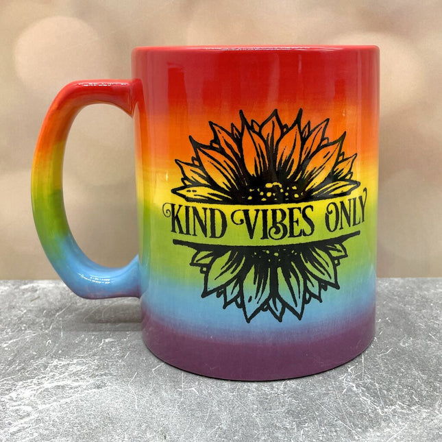 Rainbow Mug Kind Vibes