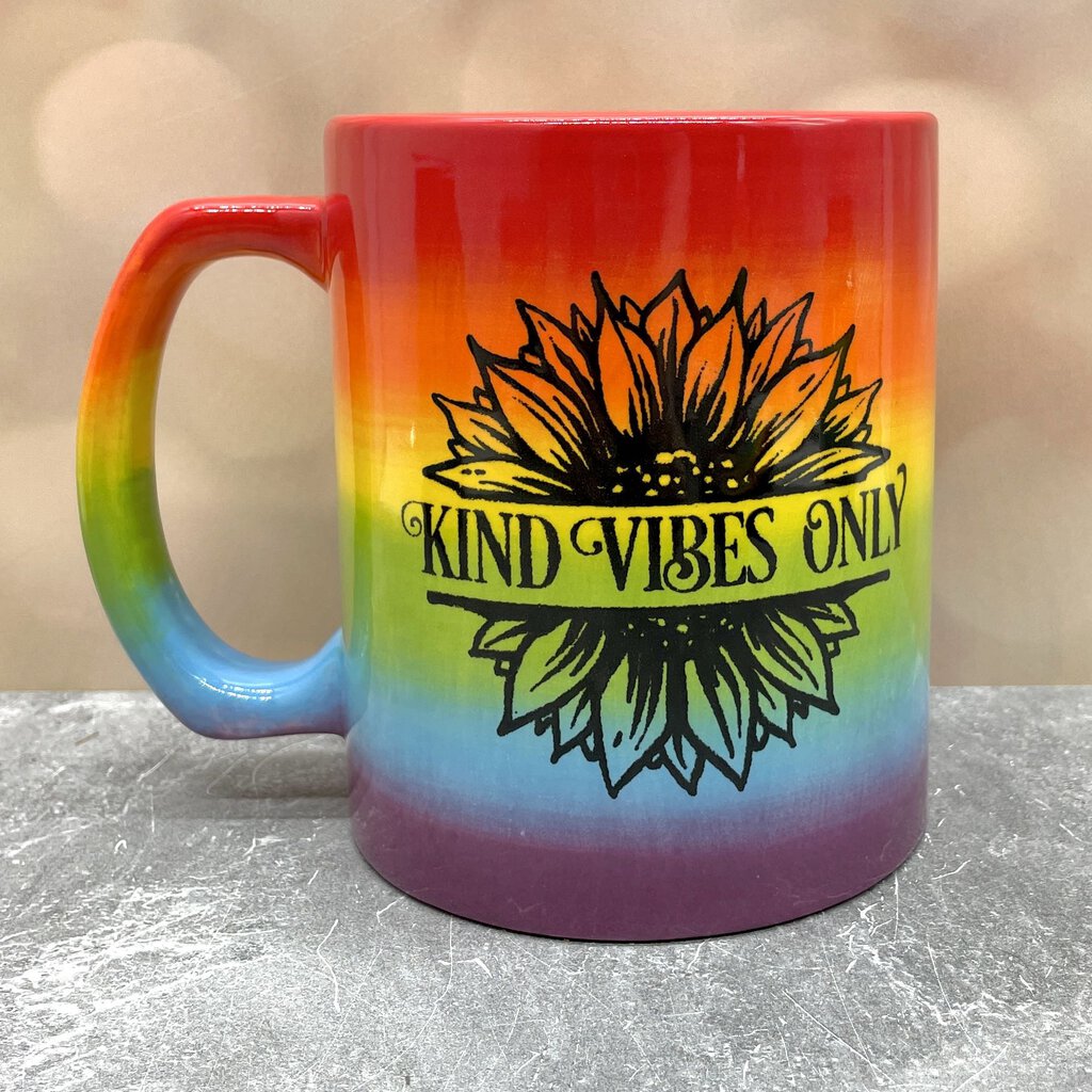 Rainbow Mug Kind Vibes