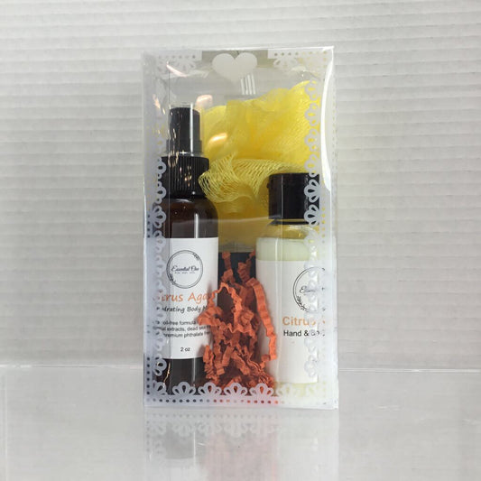 Citrus Agave Body Spray, Lotion & Foaming Sugar Scrub Set