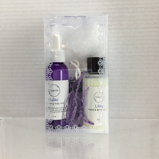 Lilac Body Spray, Lotion & Foaming Sugar Scrub Set