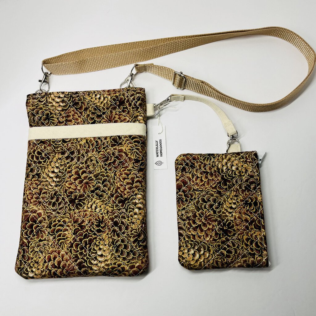 Cell Phone Cross Body Pinecones