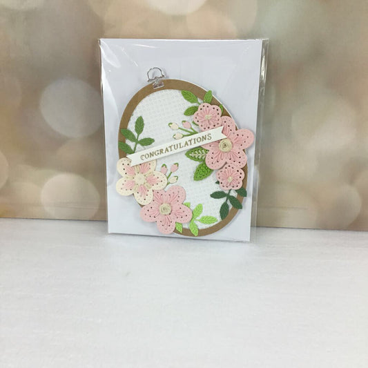 Floral Stitched Greeting Card