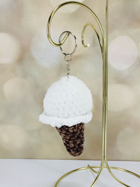 Vanilla Ice Cream Keychain