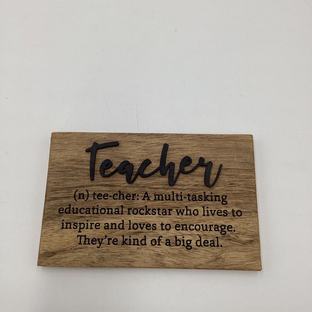 Teacher Definition Sign