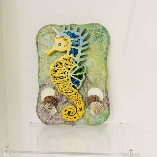 Seahorse Mixed Media