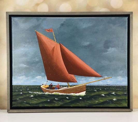 Acrylic Painting, Fair Winds and Green Seas
