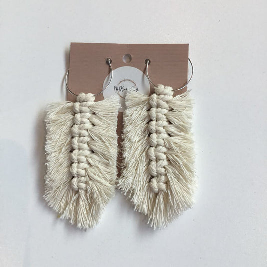 Natural Feather Earrings