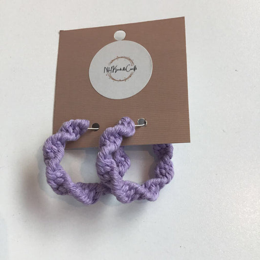 Small Purple Hoops