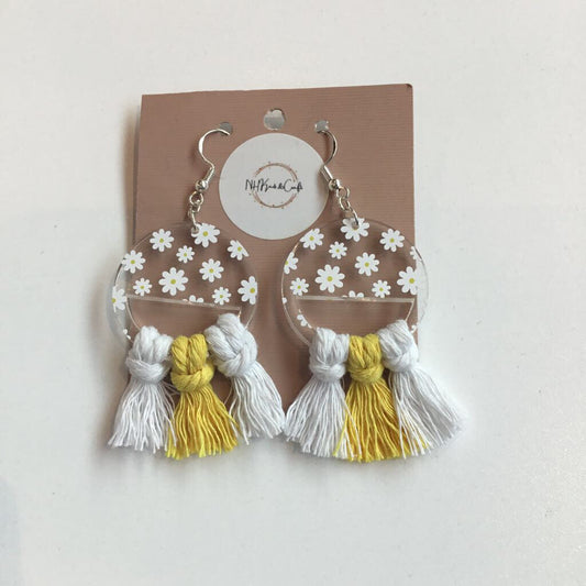 Daisy Half Circle Earrings