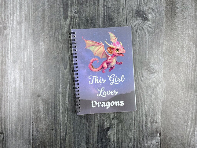 DELETE Girl Loves Dragons Notebook