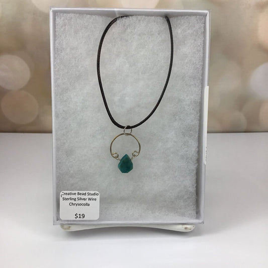 SS- Chrysocolla pendant