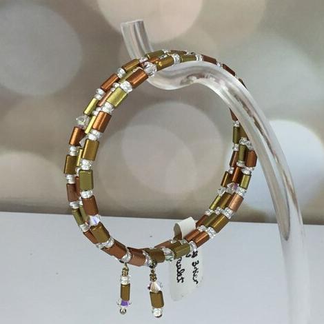 3-tiered MW Glass beads Bracelet