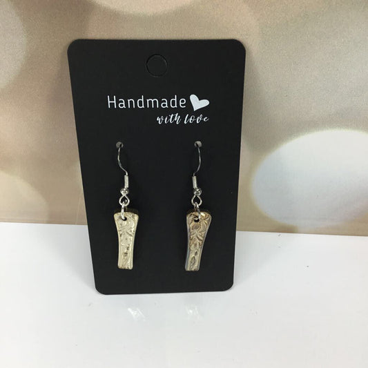 Earrings made from Flatware