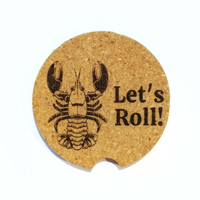 Cork Car Coaster CCC - Let's (Lobster) Roll