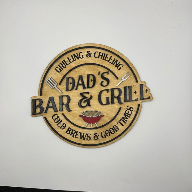 Dad's Bar & Grill Sign
