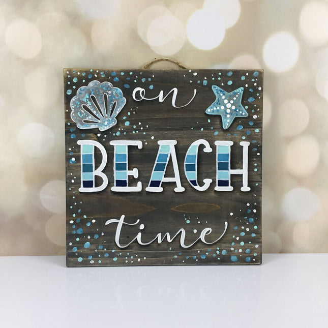 BEACH TIME sign 10X10