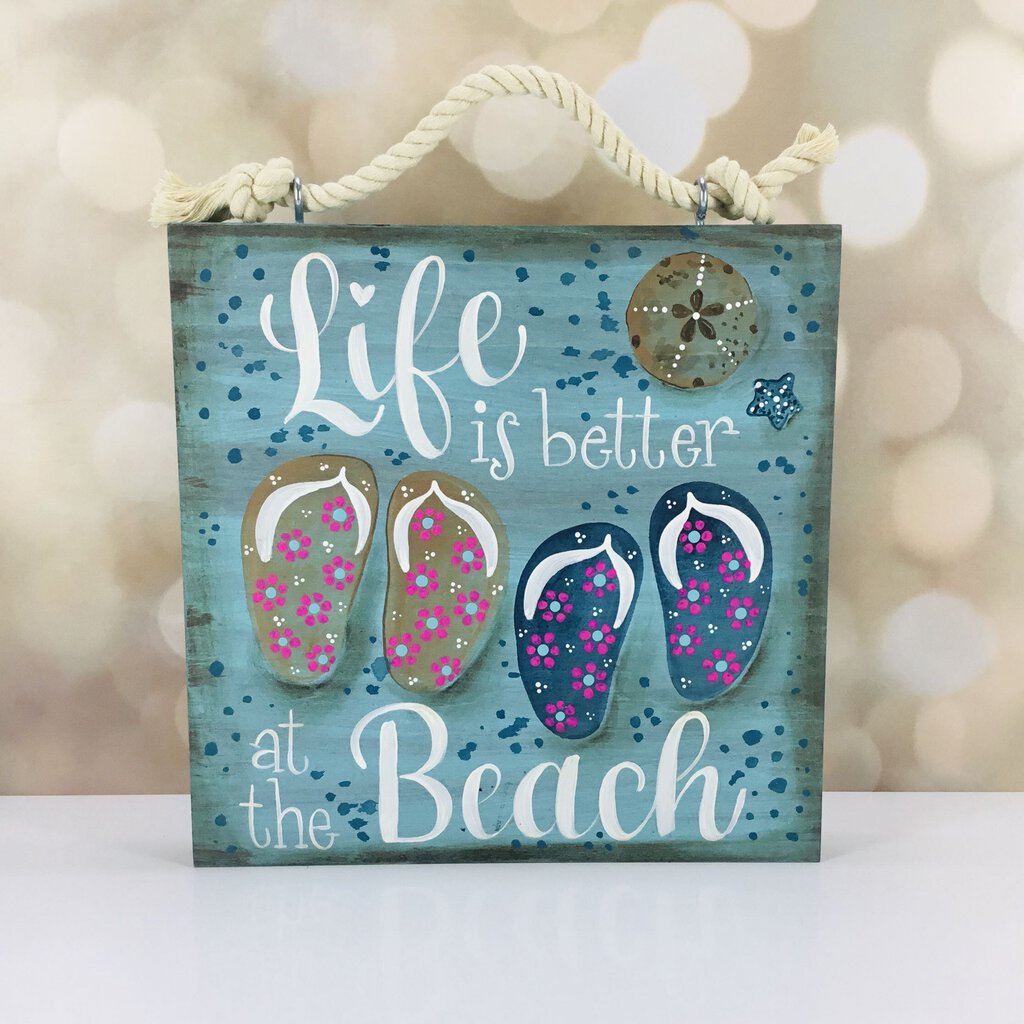 BEACH LIFE sign 10X10