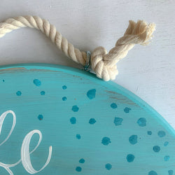 BEACH LIFE sign 12X12 round - view 4