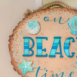 BEACH TIME WOOD SLICE - view 5