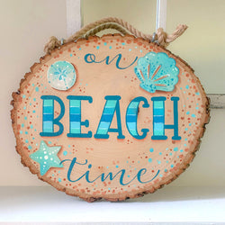BEACH TIME WOOD SLICE - view 6