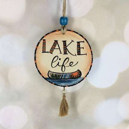 LAKE LIFE canoe ornament