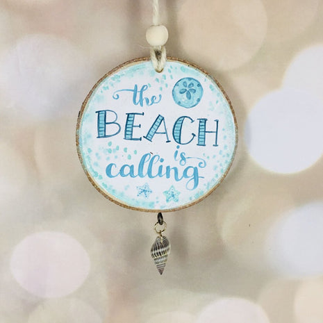 BEACH IS CALLING ornament
