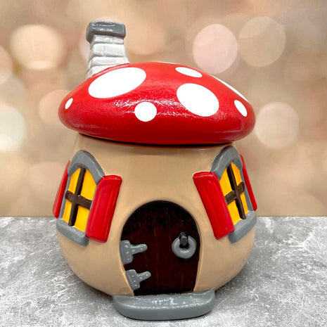Mushroom House Canister Jar
