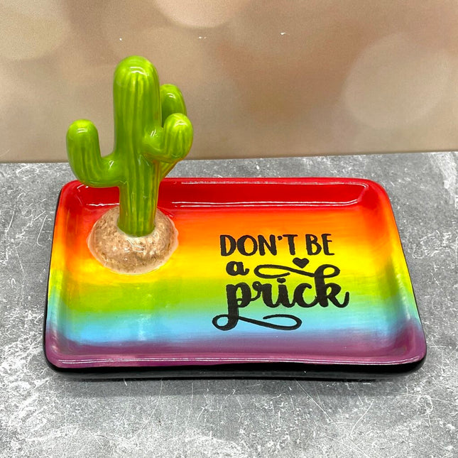 Cactus Tray Don't be a Prick Trinket Ring Holder