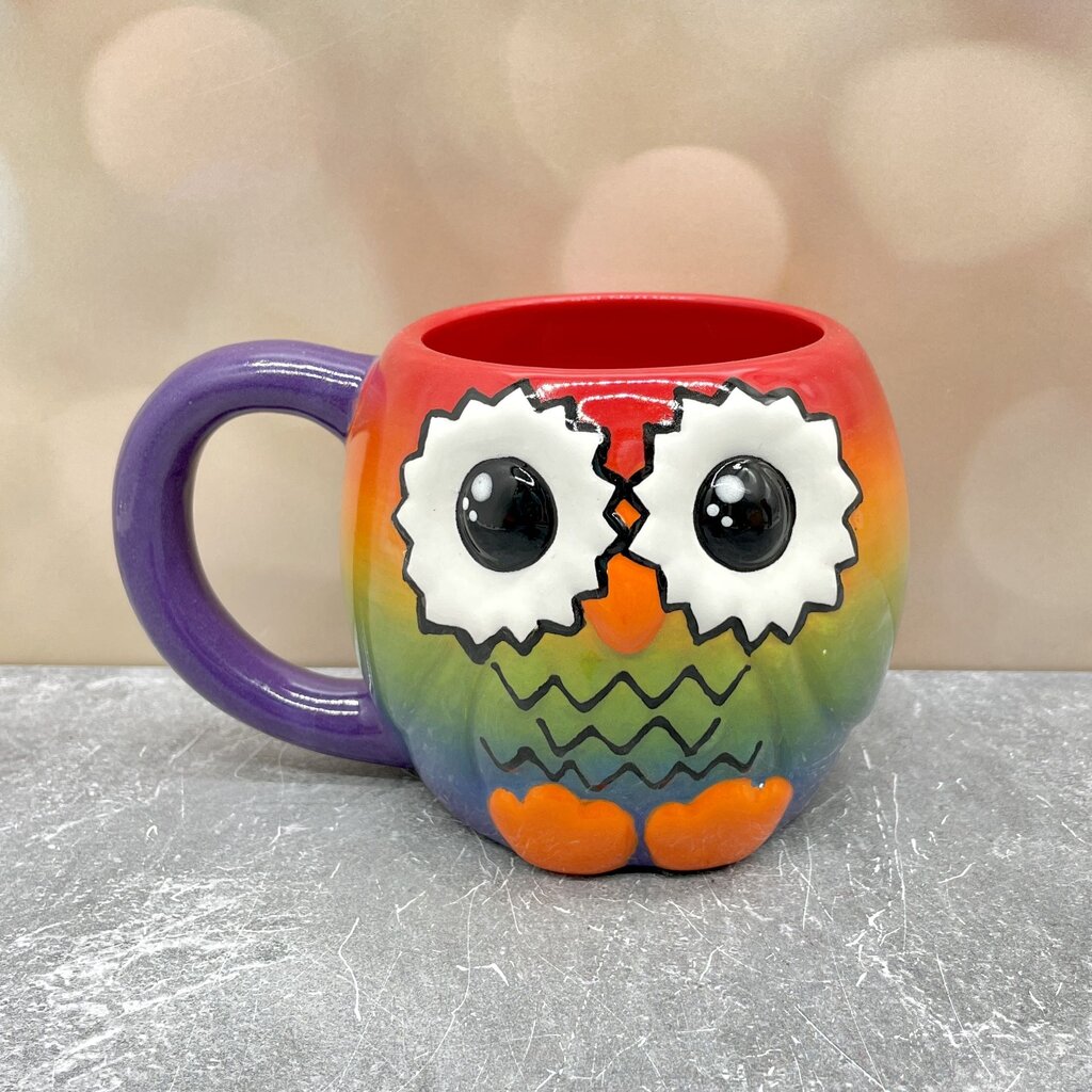 Owl Mug Rainbow