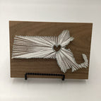 Walnut wood white string